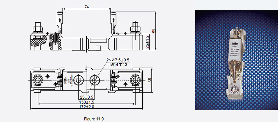Fuse Bases For Square Pipe Fuses With Knife Contacts09