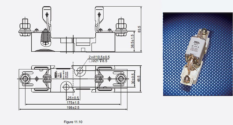 Fuse Bases For Square Pipe Fuses With Knife Contacts10