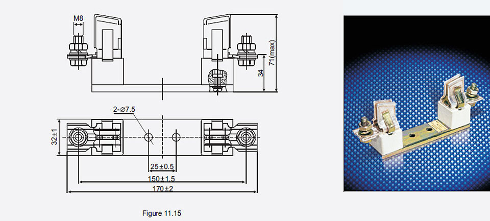Fuse Bases For Square Pipe Fuses With Knife Contacts15